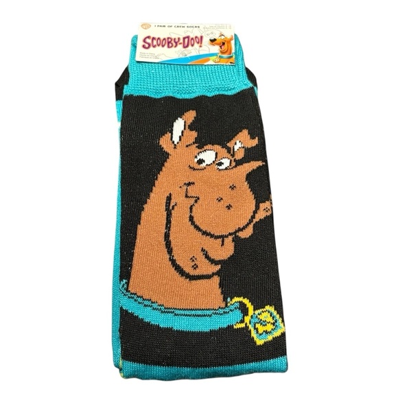 Warner Bros. Other - SCOOBY-DOO! Novelty Crew Socks 1 Pair Adult Shoe Size 6-12 NWT